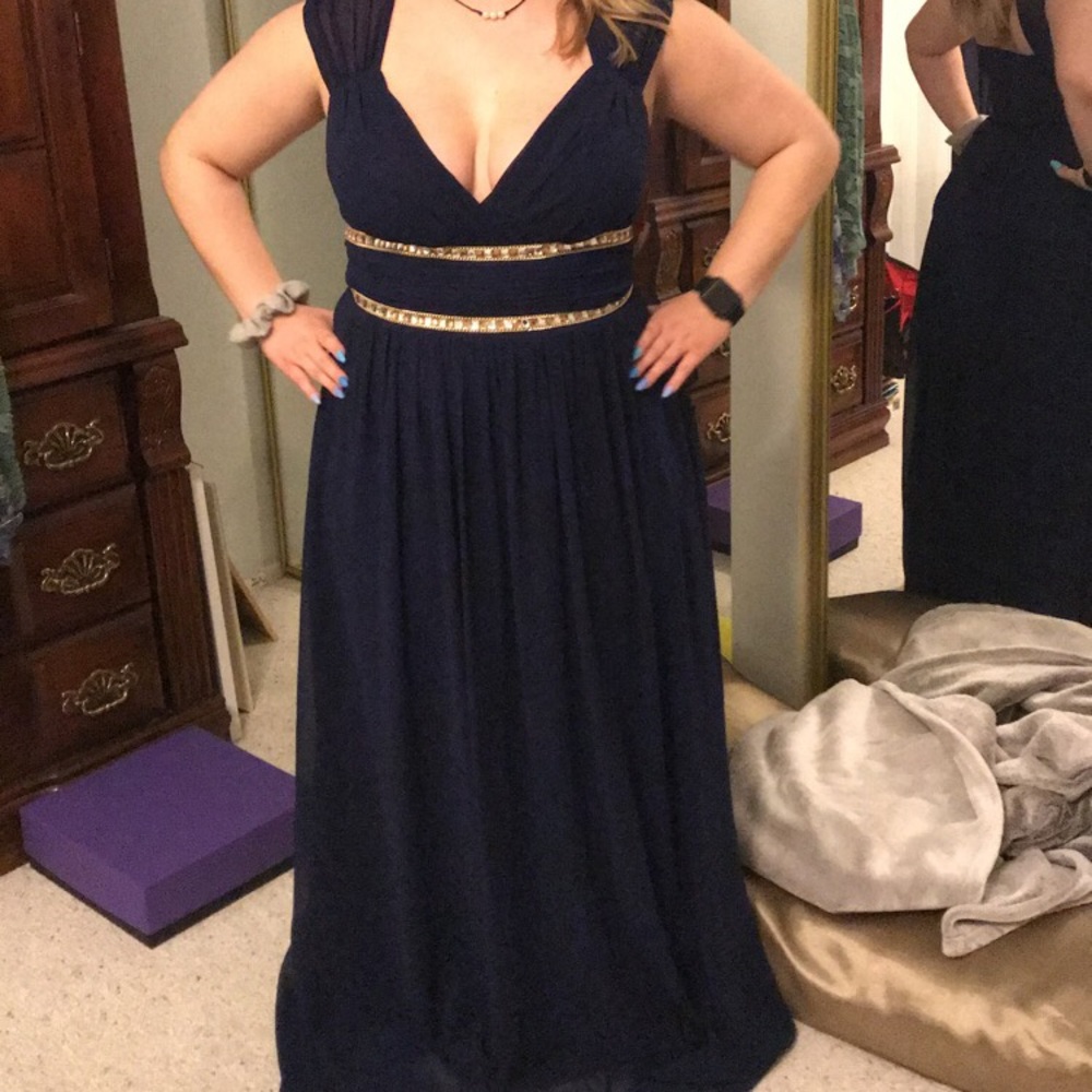 NAVY PROM DRESS